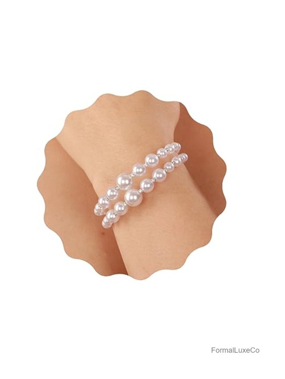 Multi Row Crystal Pearl Cuff Rhinestone Bridal Bangle Bracelet